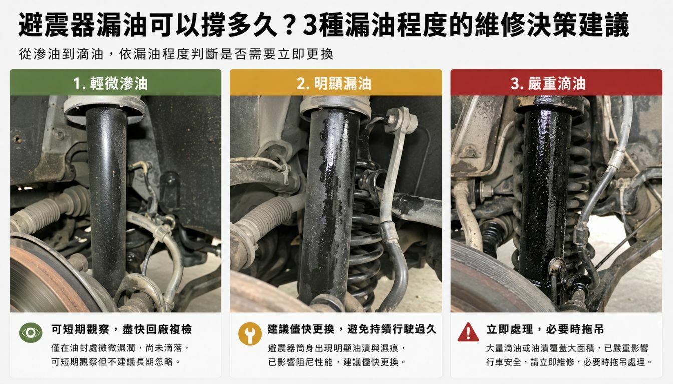 避震器漏油可以撐多久