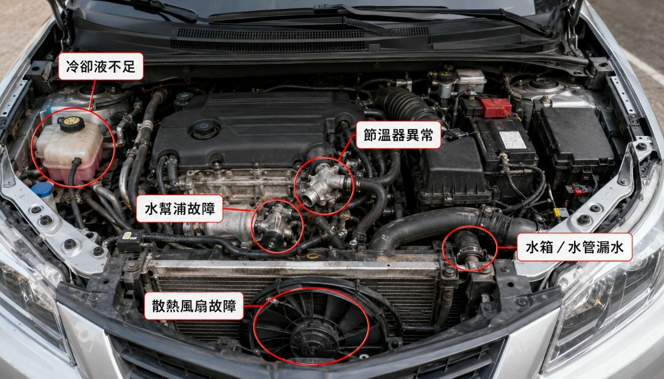 汽車水溫過高的常見原因